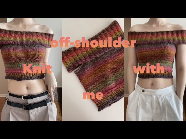 🪸 How To Knit: Off Shoulder Top | FREE TUTORIAL | - YouTube