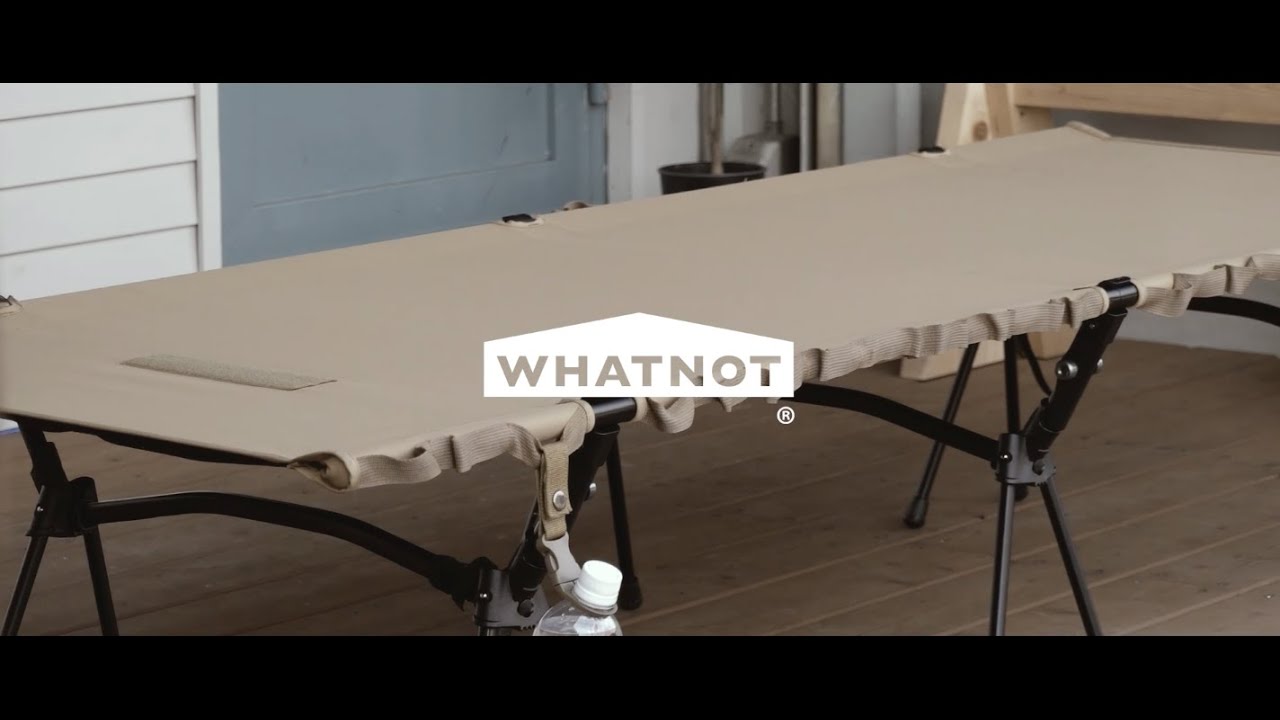 8/3〜】即完売のワットノット「ツーウェイタクティカルコット」が再