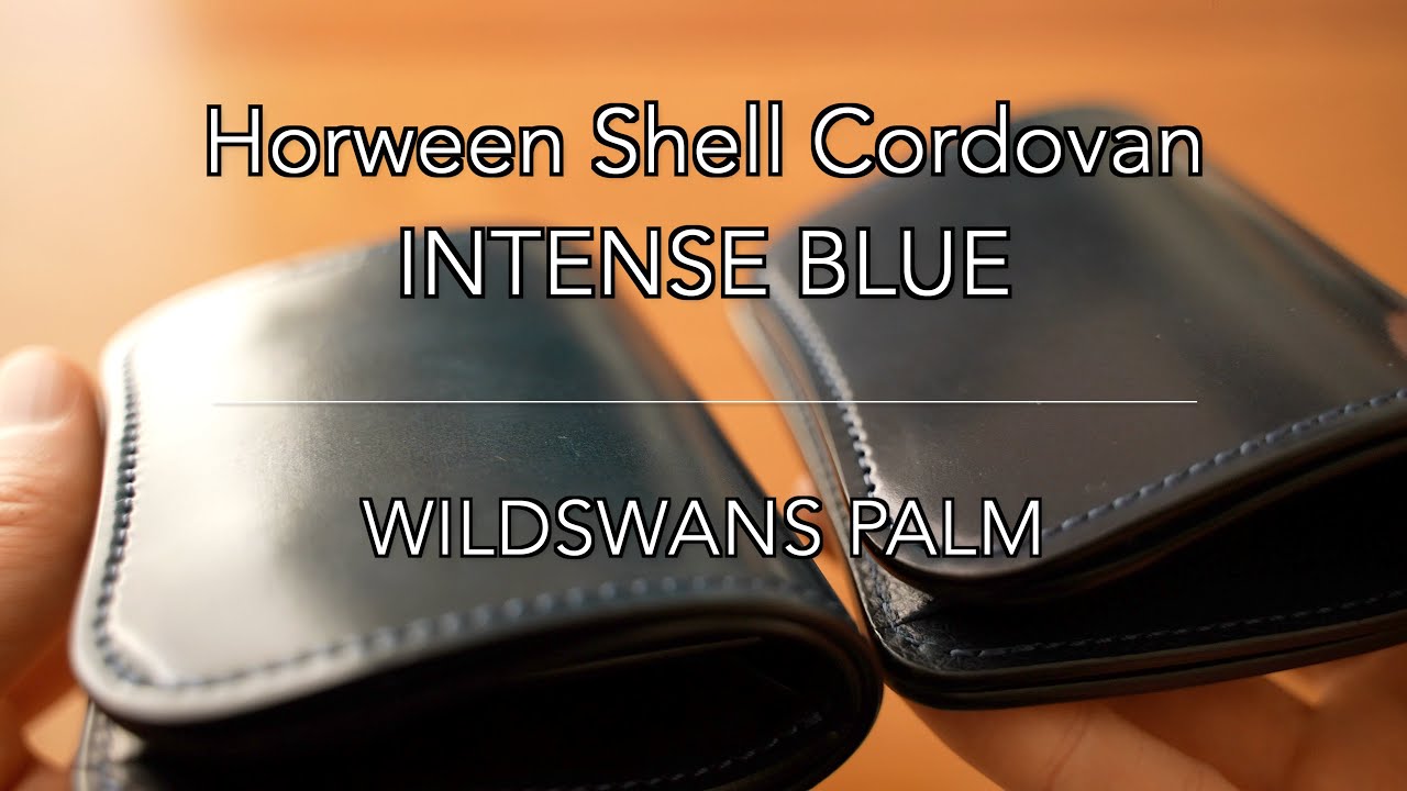 WILDSWANS パーム シェルコードバン インテンスブルー。ネイビー