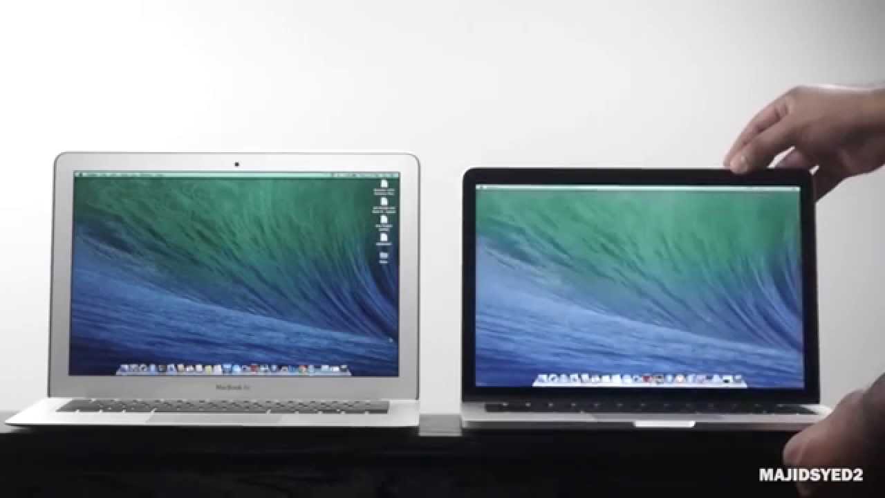 2014 MacBook Air VS Late 2013 MacBook Pro Retina - YouTube