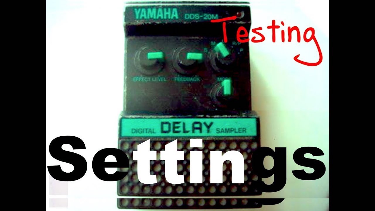 Testing The Yamaha DDS20M Digital Delay Sampler (and some of my