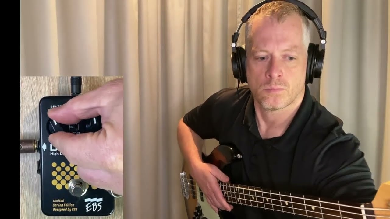 EBS DynaVerb Limited Spring Edition Pedal - Bass sound demo - YouTube