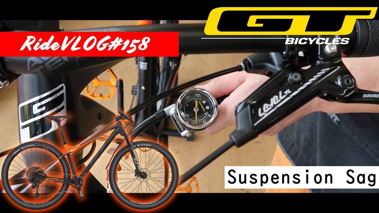 マウンテンバイク納車その3 GT ZASKARのフロントサスペンションサグ
