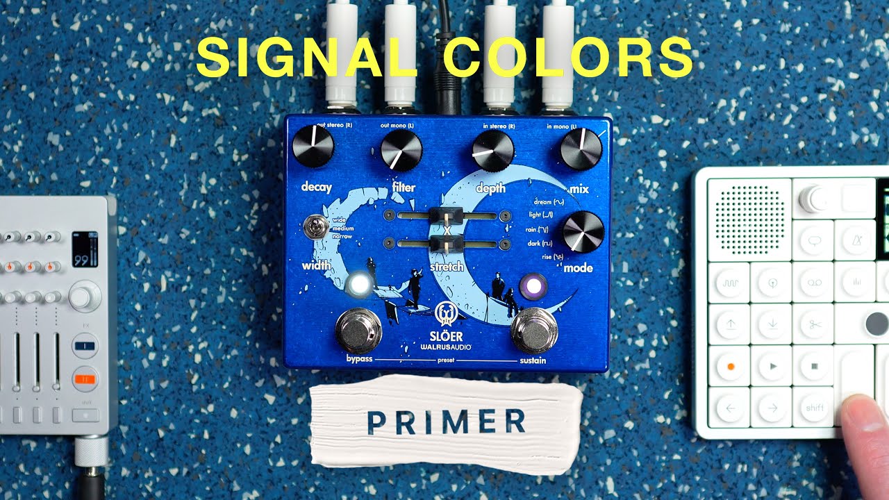 Walrus Audio Sloer Stereo Reverb First Look w/ Synths (OP-1 Field