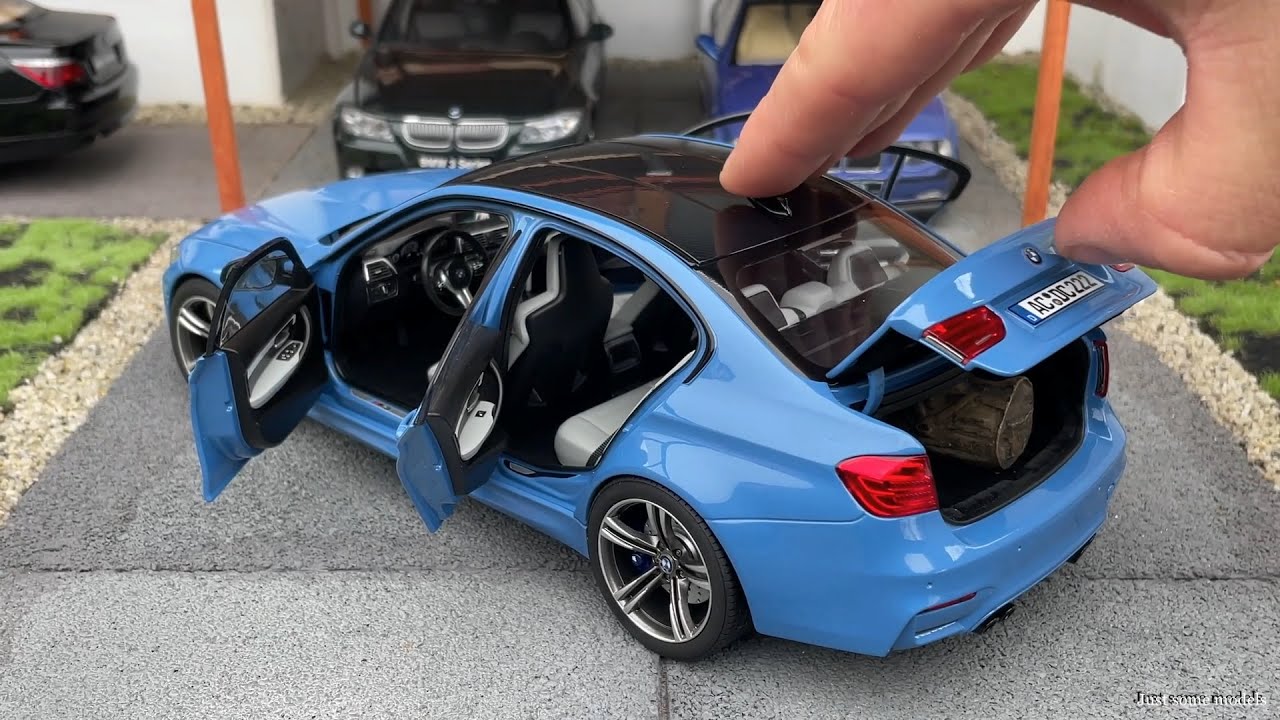 1:18 BMW M3 Competition (F80) 2017, Yas Marina Blue - Norev