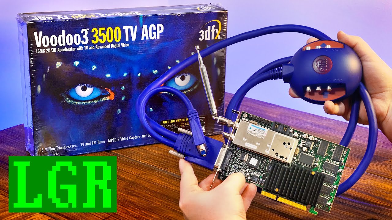 3dfx Voodoo 3 3500 TV: Video, Radio, BIG DONGLE - YouTube
