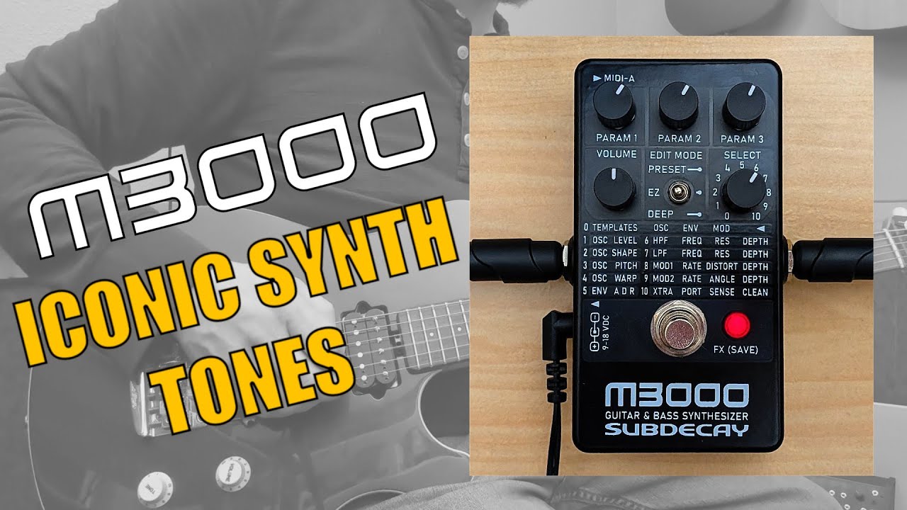 Iconic synth sounds with the Subdecay M3000: Da Funk - YouTube