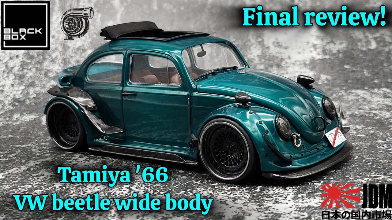 Tamiya 1/24 scale 1966 VW beetle wide body final review - YouTube