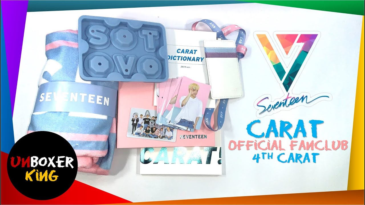 SEVENTEEN 세븐틴 || 4TH CARAT FANCLUB KIT || KPOP MERCH UNBOXING