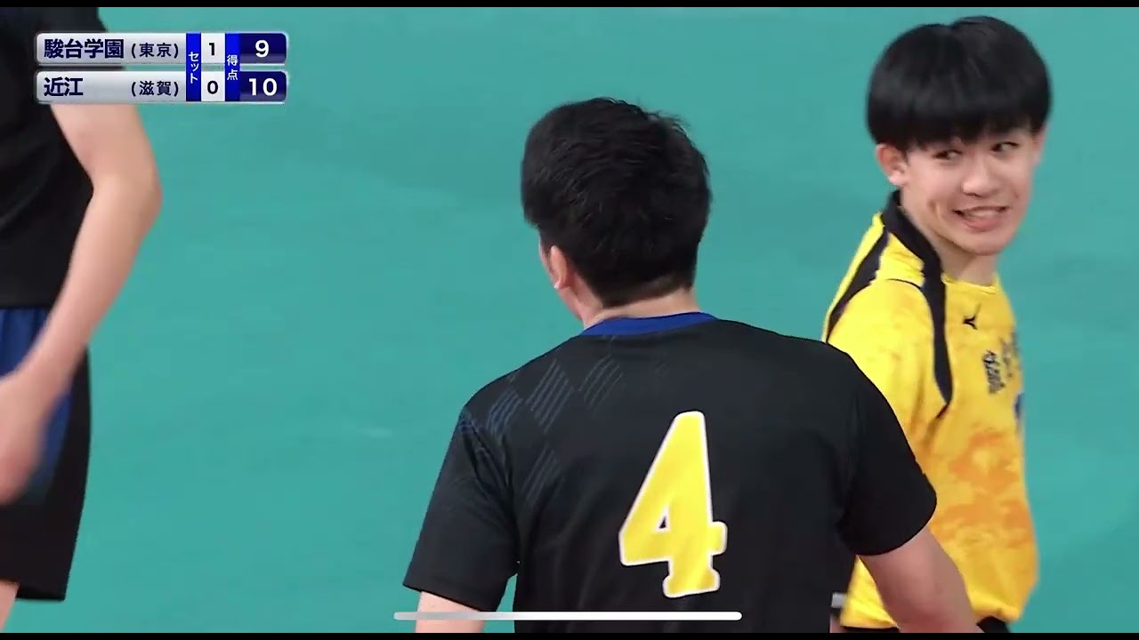 駿台学園vs近江 第2セット 春の高校バレー2025 準々決勝 - YouTube