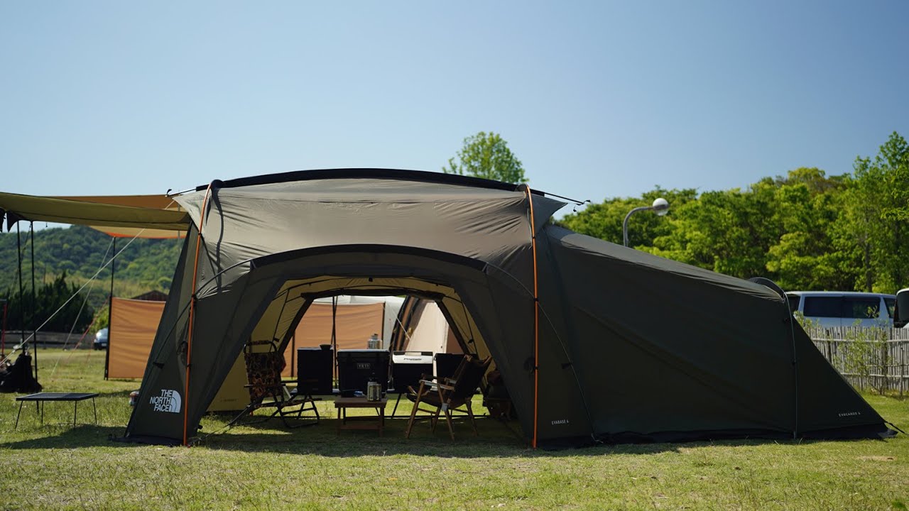 Family camp] THE NORTH FACE Evabase 6 First time 2 family group