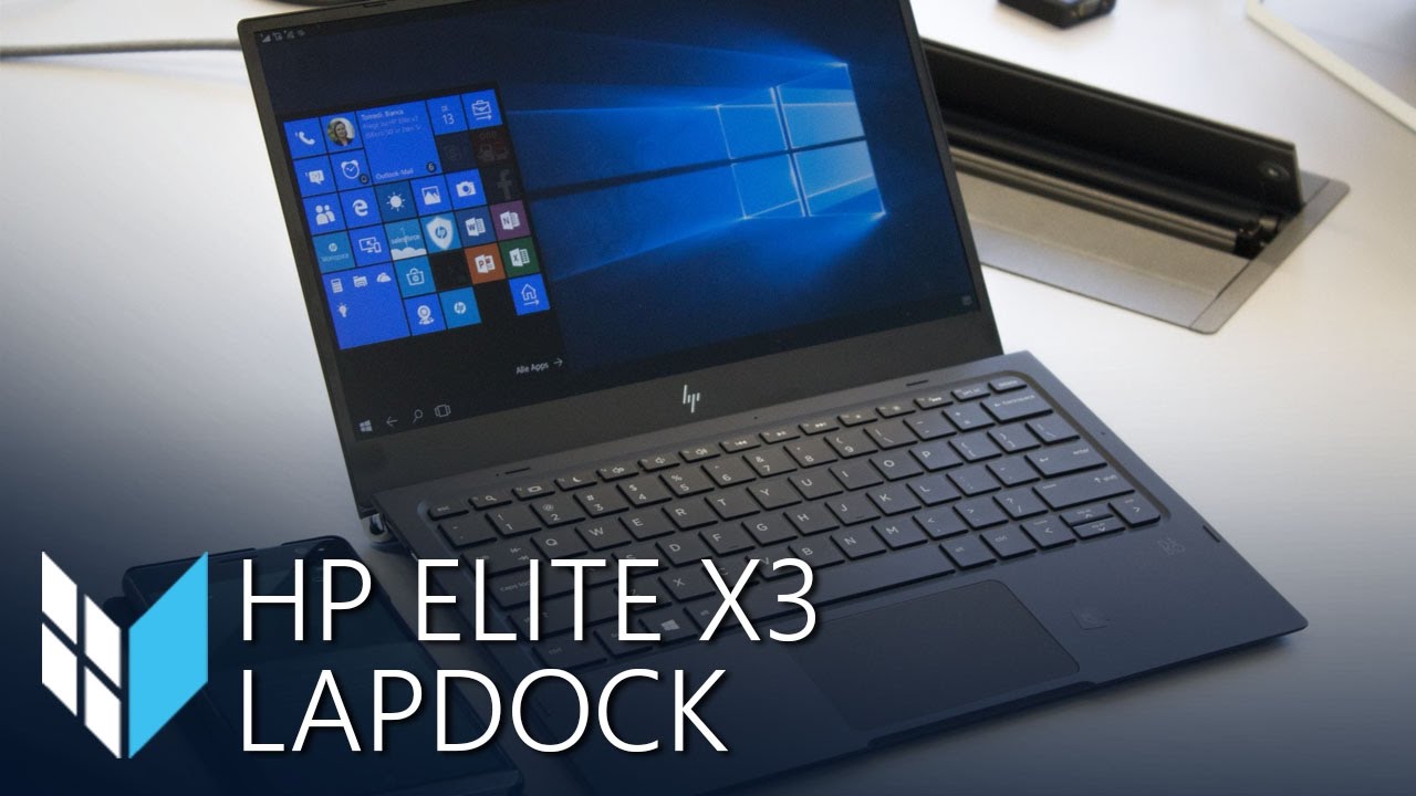 HP Elite x3 Lapdock: Hands-On and First Impressions (German) - YouTube