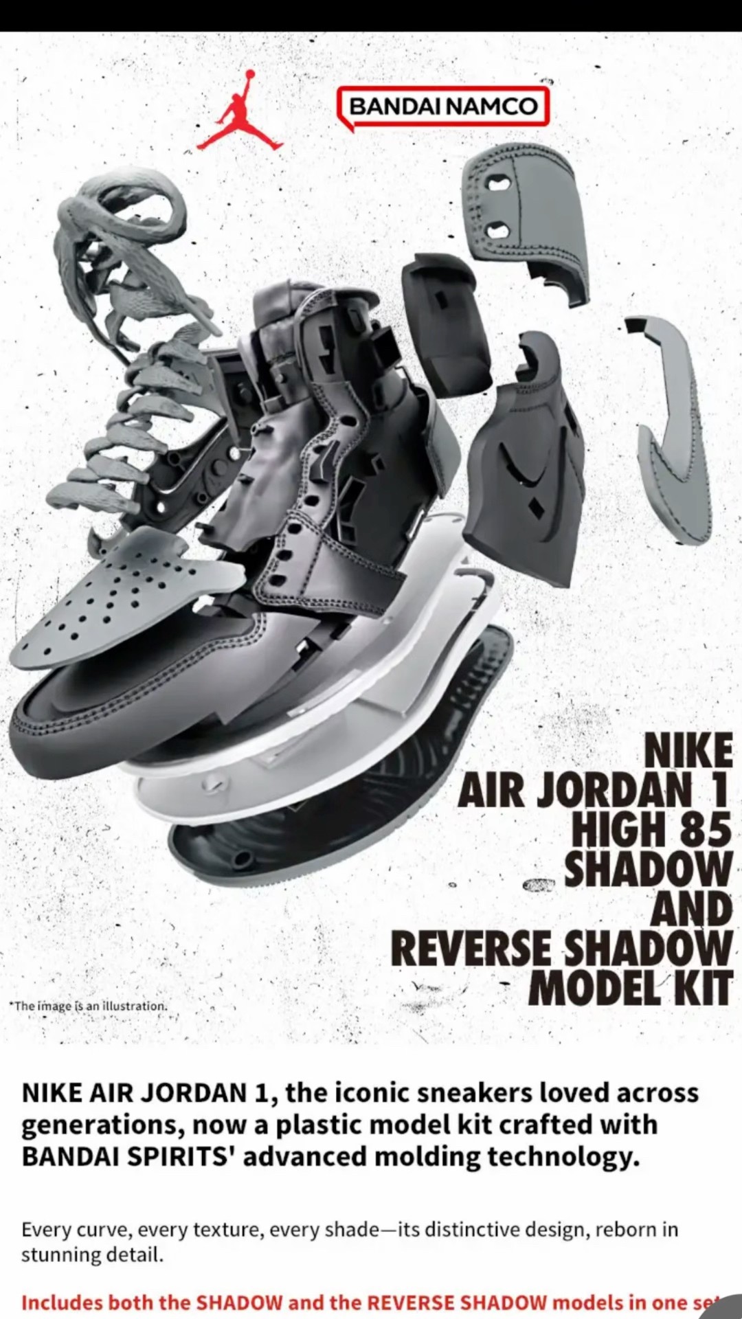 Build your own Air Jordan 1 with this Bandai model kit #AirJordan