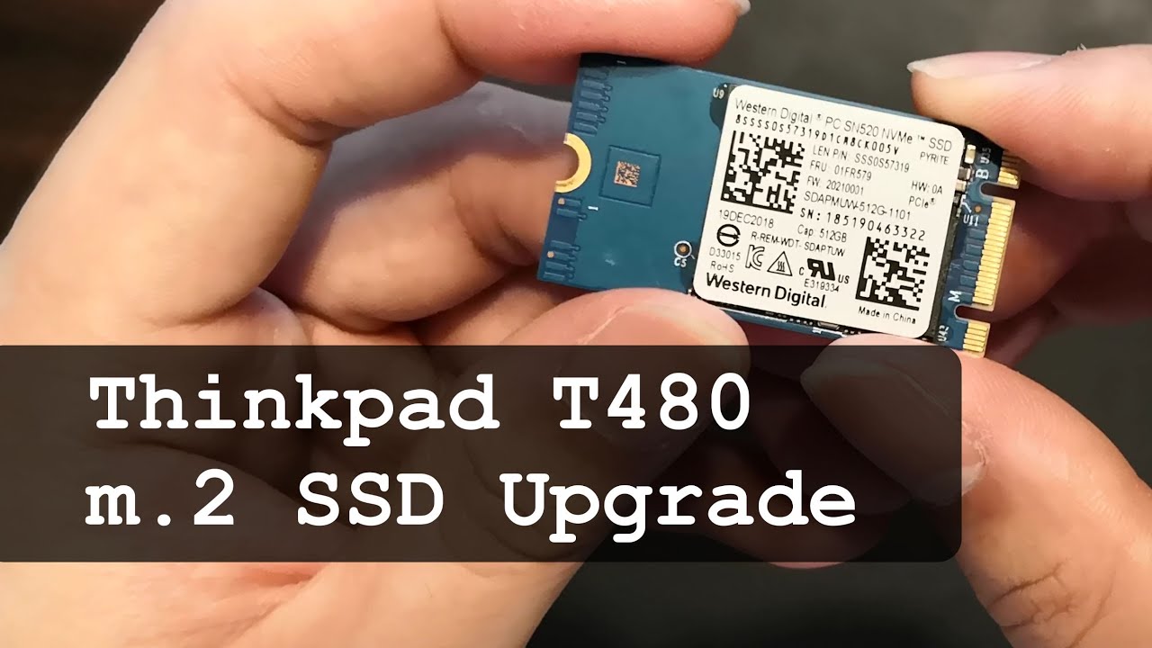 Thinkpad T480 WWAN SSD Upgrade Guide | m.2 2242 | Lenovo DIY - YouTube