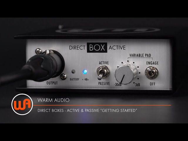 Warm Audio // Direct Boxes - Active & Passive 