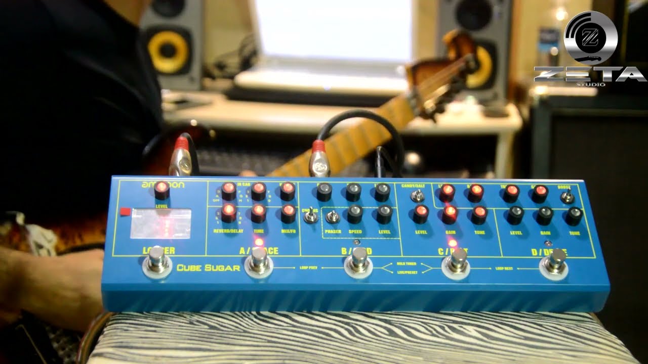ammoon CUBE SUGAR Combined Effects Pedal - YouTube