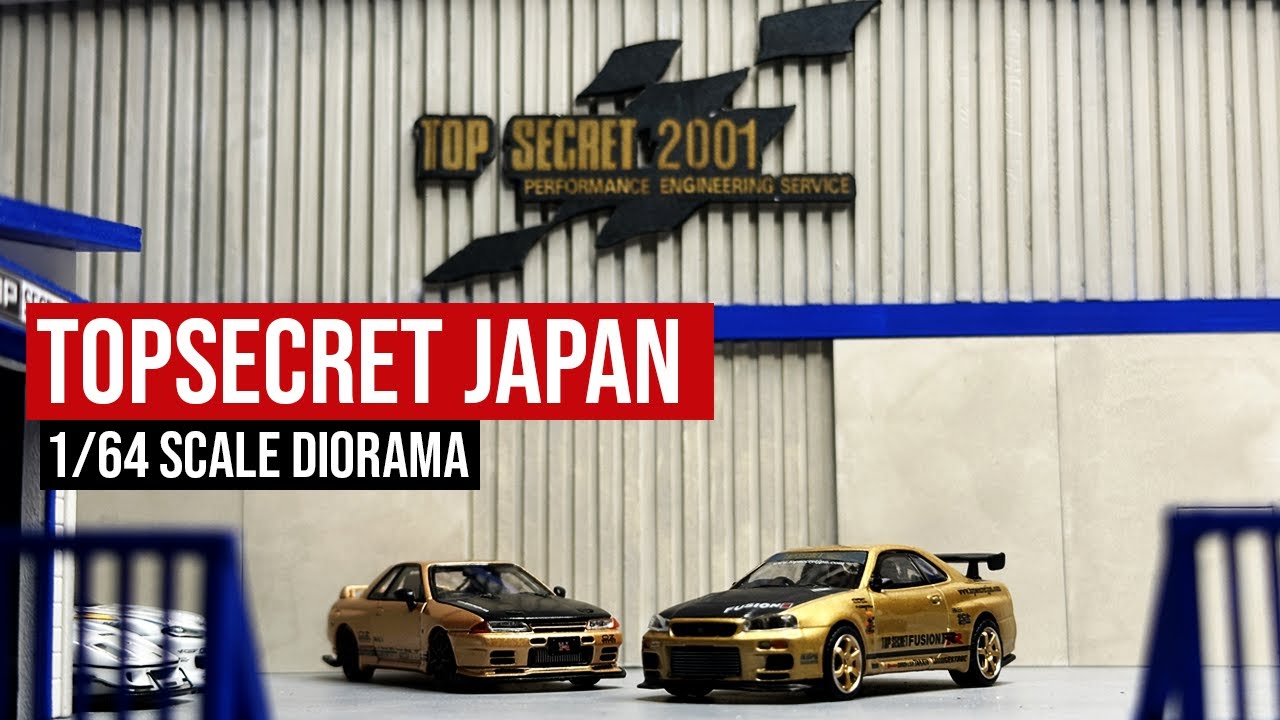 Building a TOP SECRET JAPAN 1/64 Scale Diorama - YouTube