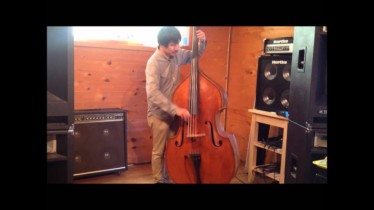 コントラバス（ウッドベース）へのMSP取付方法＆ライン録音 - YouTube