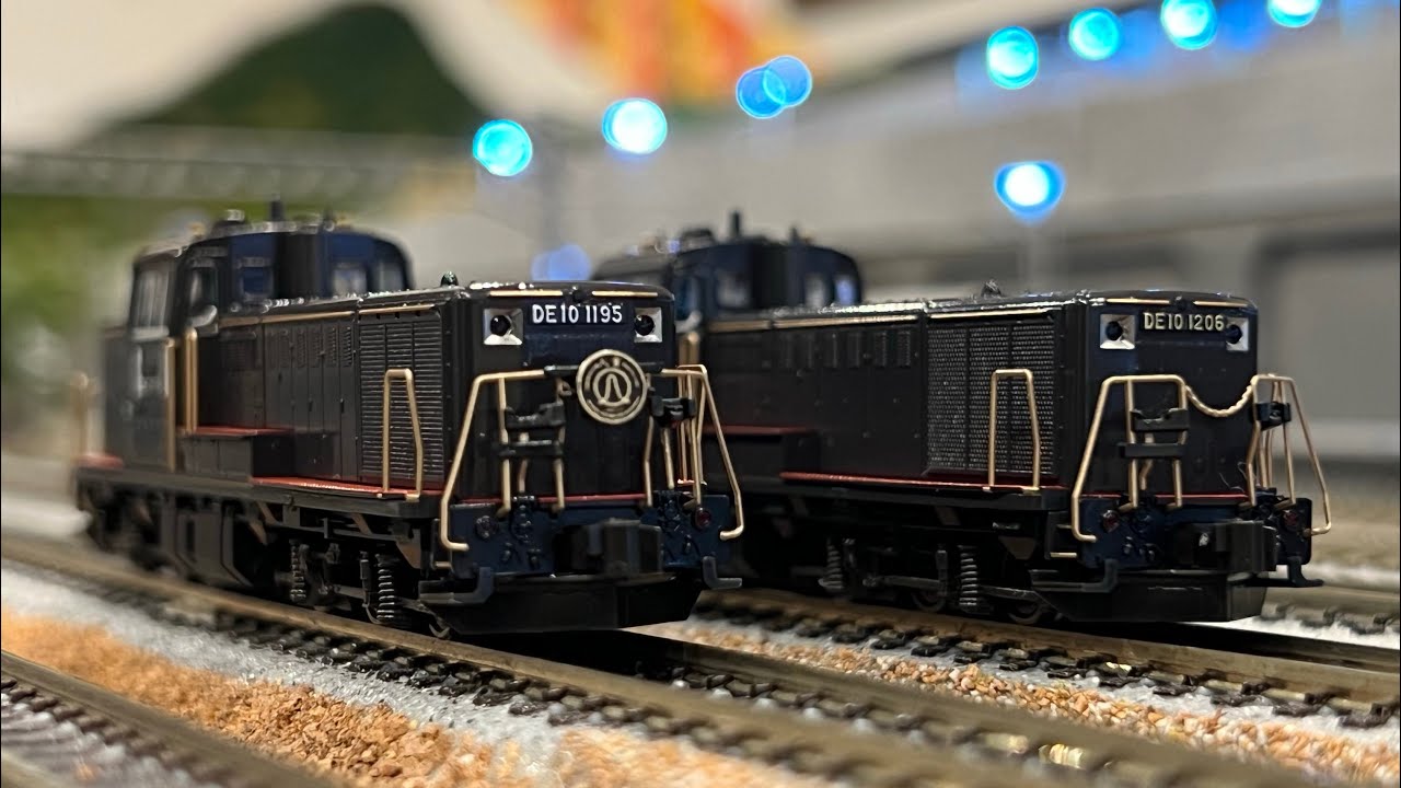 Nゲージ】KATO DE10 JR九州仕様、開封・付属品取り付け・走行動画