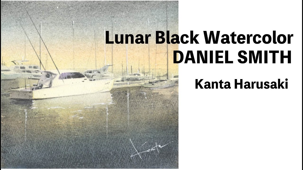 Watercolor 水彩画 ヨットハーバー - YouTube