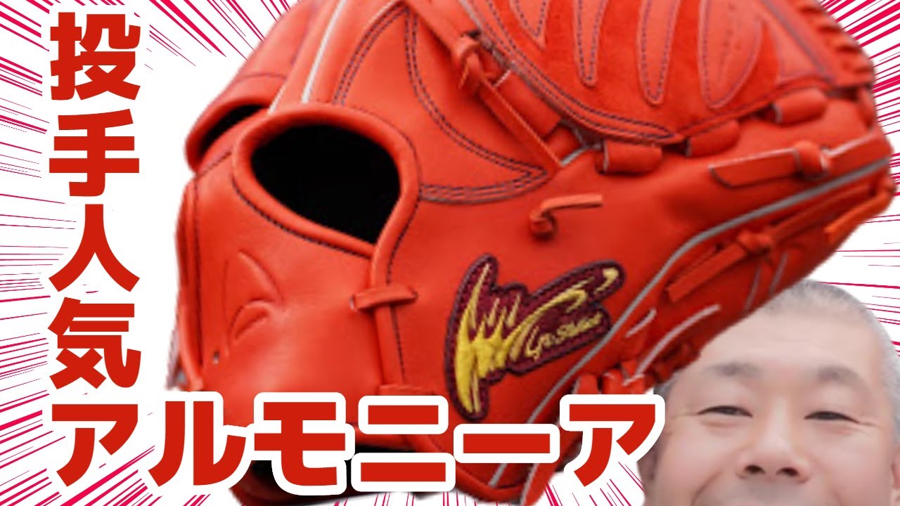 投手に人気の野球グラブ。Ip Select アルモニーアと型付けポイントを