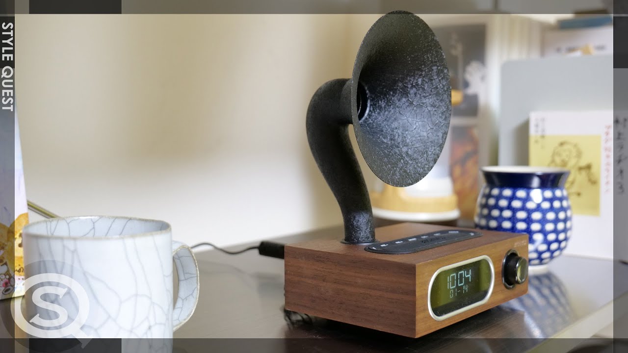 サンスイのミニ朝顔スピーカー SANSUI ラジオ Bluetoothスピーカー MSR