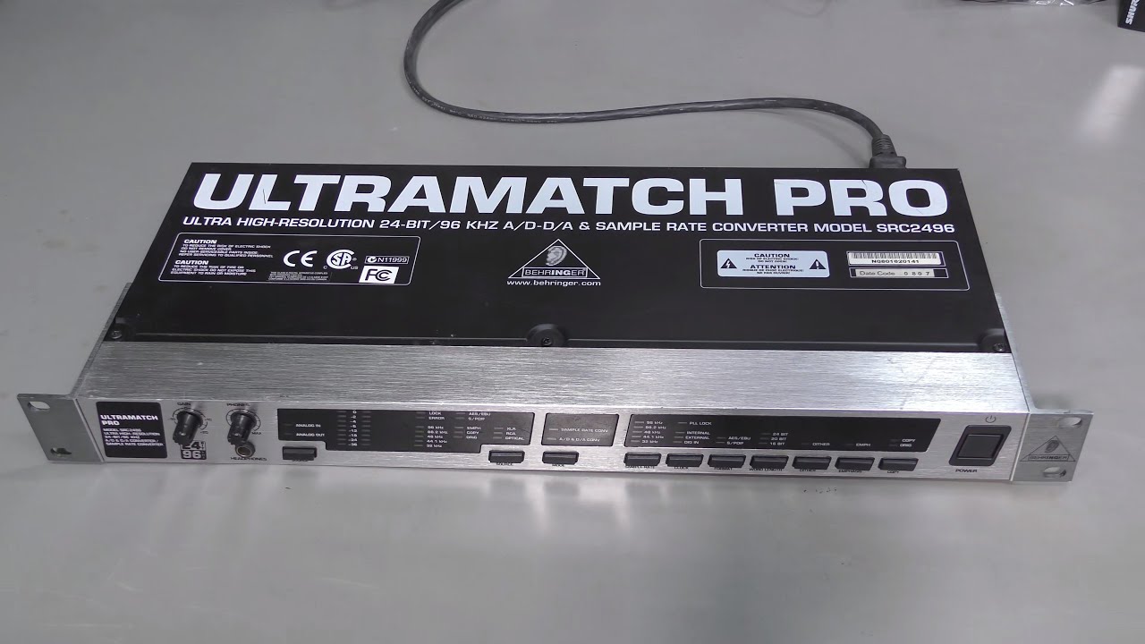 150 - Behringer Ultramatch Pro SRC2496 repair - YouTube