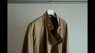 TFTV -AURALEE WASHED FINX CUPRO TWILL LONG COAT - - YouTube