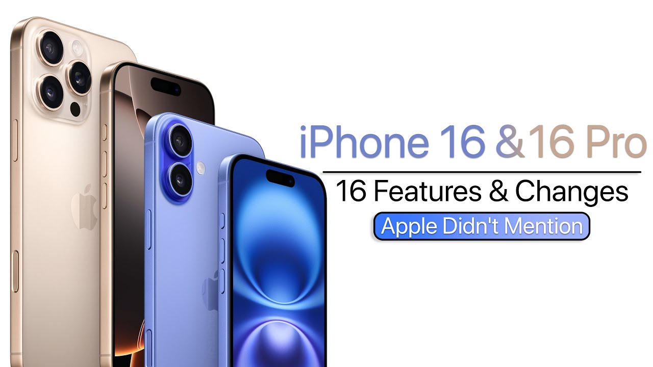 iPhone 16 & 16 Pro - 16 Features Apple Didn't Mention - YouTube