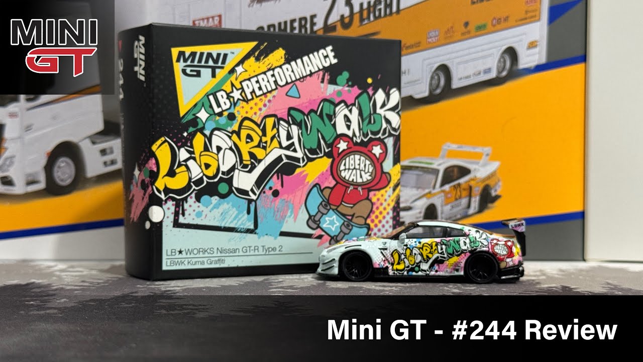Mini GT - LB Works Nissan GT-R R35 LBWK Kuma Graffiti #244