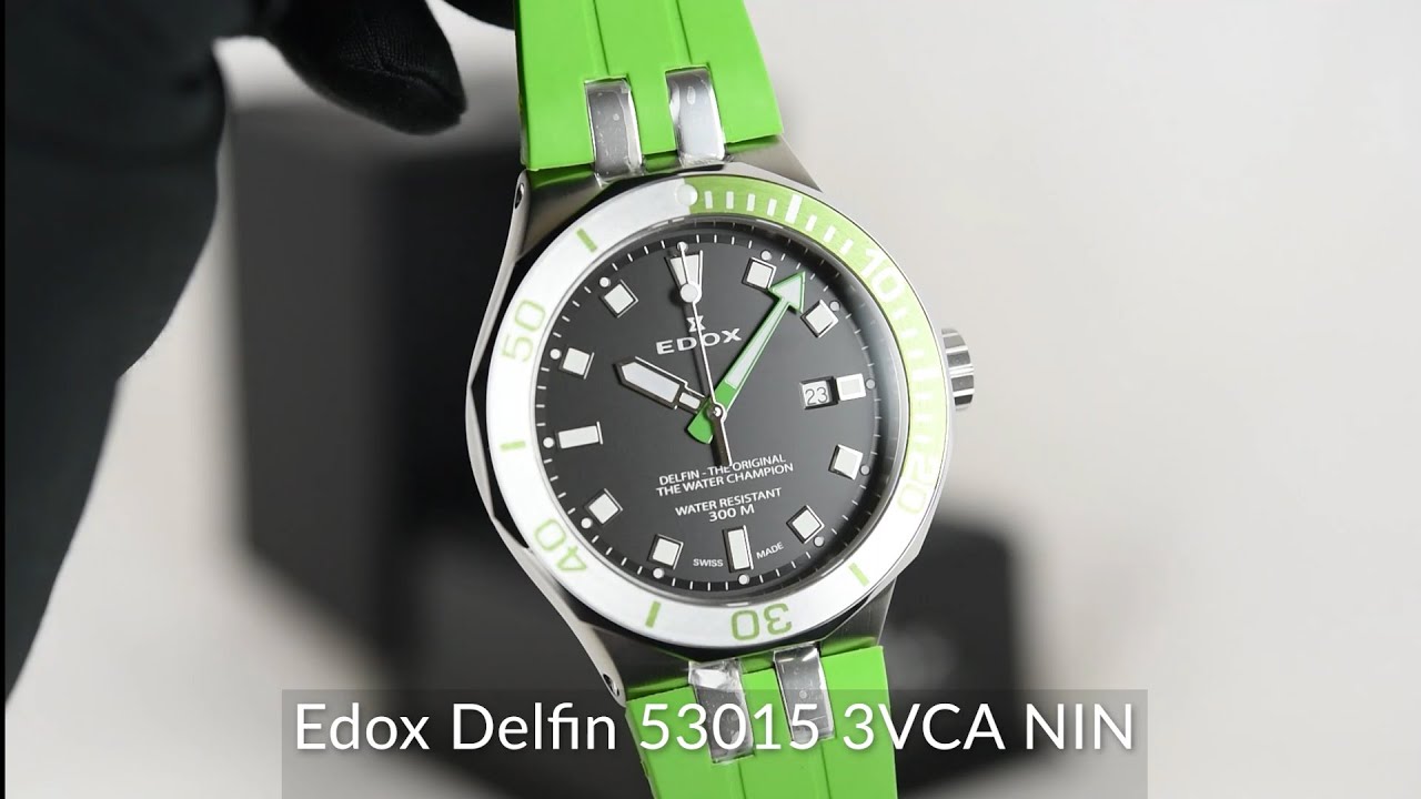Edox Delfin 53015 3VCA NIN - YouTube