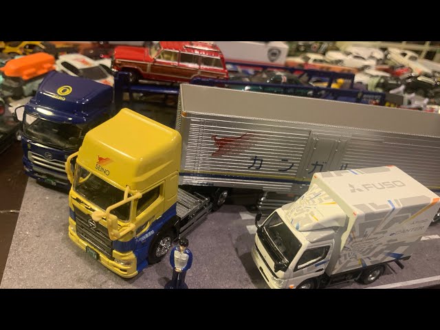 1/64九州西濃運輸労働組合記念品 カンガルー便日野プロフィア セミ