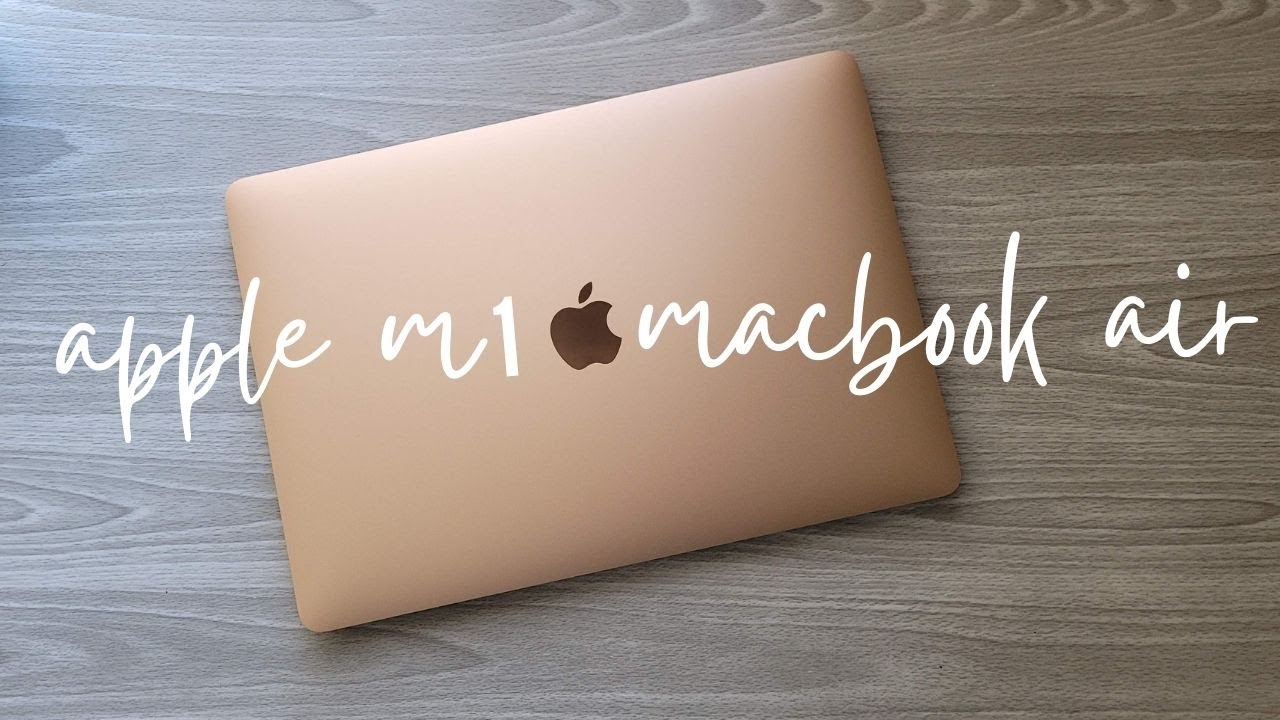 NEW M1 MacBook Air Gold Unboxing - YouTube
