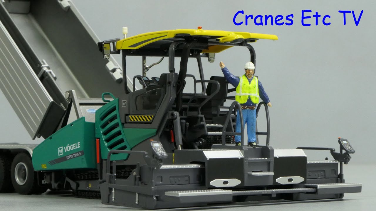 NZG Vögele Super 1900-5i Tracked Paver by Cranes Etc TV - YouTube