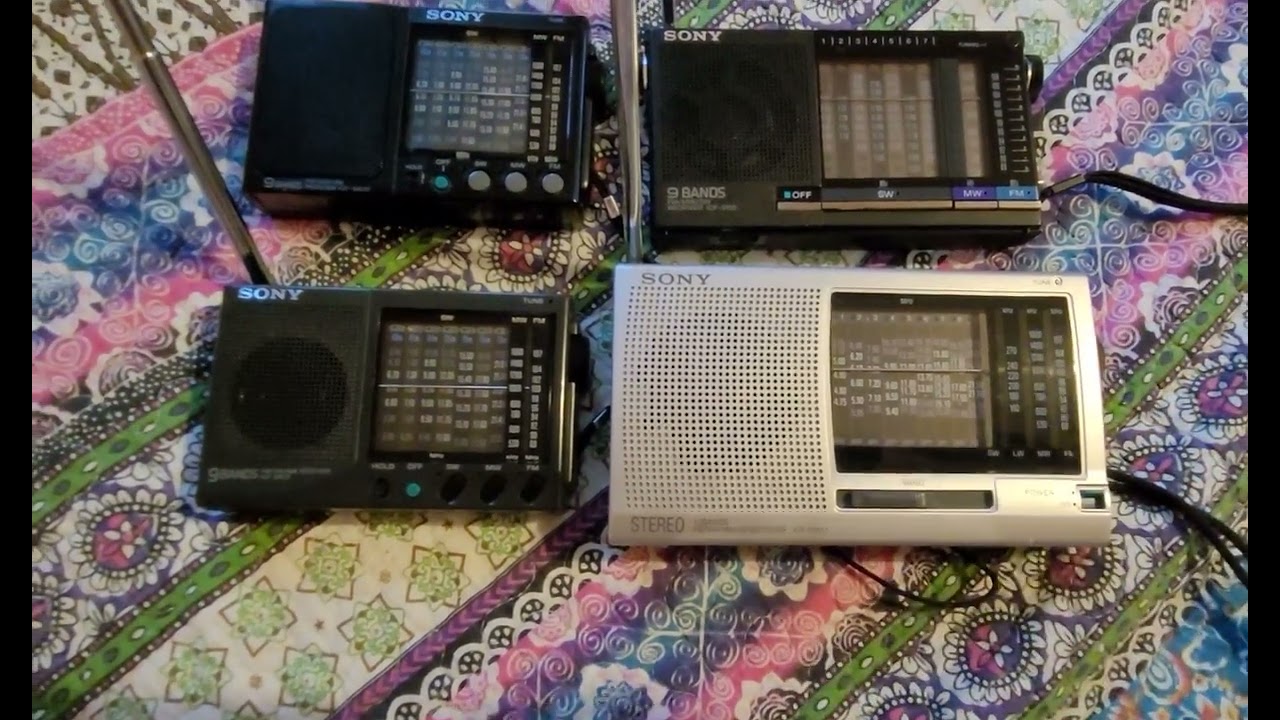 sony icf sw-20, sw22, icf 5100 and sw11 comparison. sony icf 5100