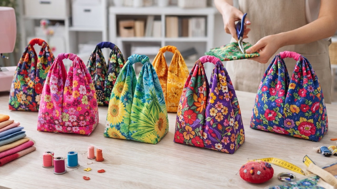 下田直子さんの手芸キット「ダイアゴナルモチーフバッグ」作品解説