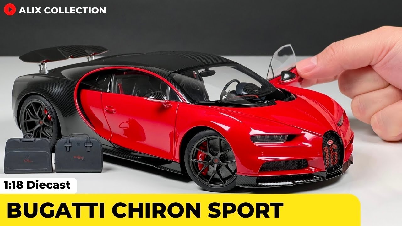 Unboxing of Bugatti Chiron Sport 1:18 Scale Model Car by AUTOart