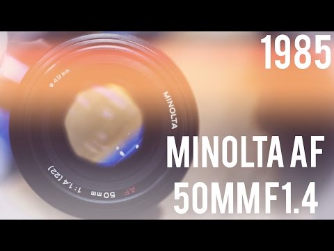 レンズレビュー】MINOLTA AF 50mm F1.4【フルサイズ対応】 - YouTube