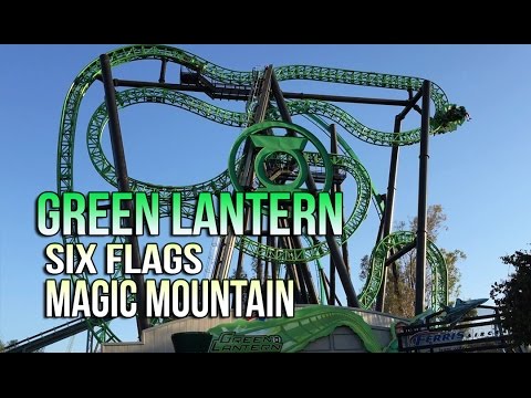Green Lantern Roller Coaster - Six Flags Magic Mountain - YouTube