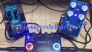 MXR Timmy Overdrive vs Paul Cochrane Timmy V3 -DEMO - YouTube