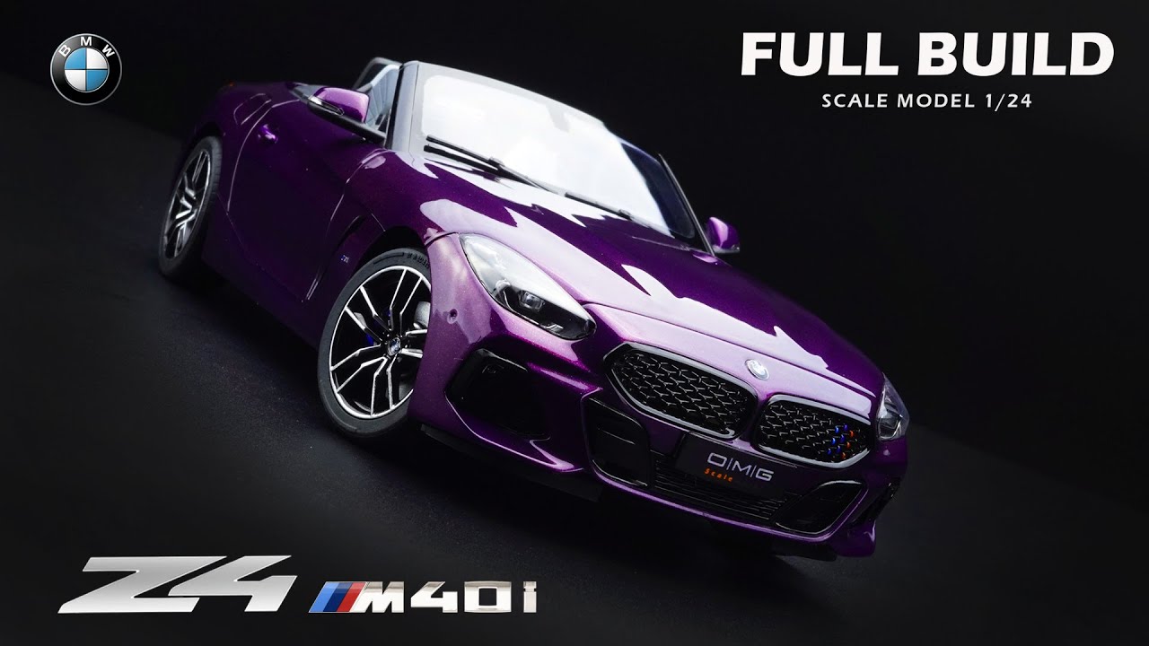 BMW Z4 M40i | Meng Model | 1/24 | Scale Model Building | ASMR