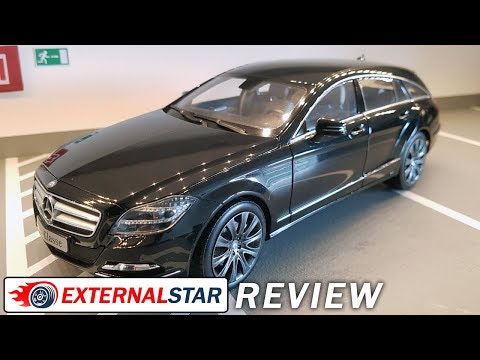 Unboxing of Mercedes Benz CLS Shooting Break X218 black 1:18 by
