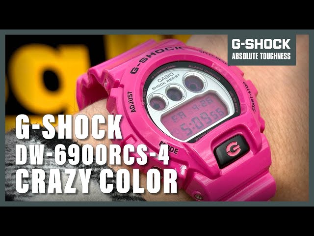 Unboxing The Casio G-Shock DW-6900RCS-4ER Crazy Color - YouTube