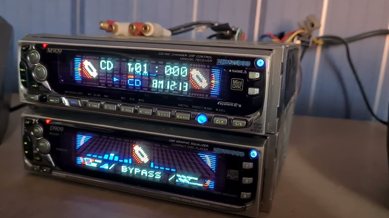 Rare 1990s Japanese Kenwood D909/M909 Car Cd/Md Stereo Head Unit