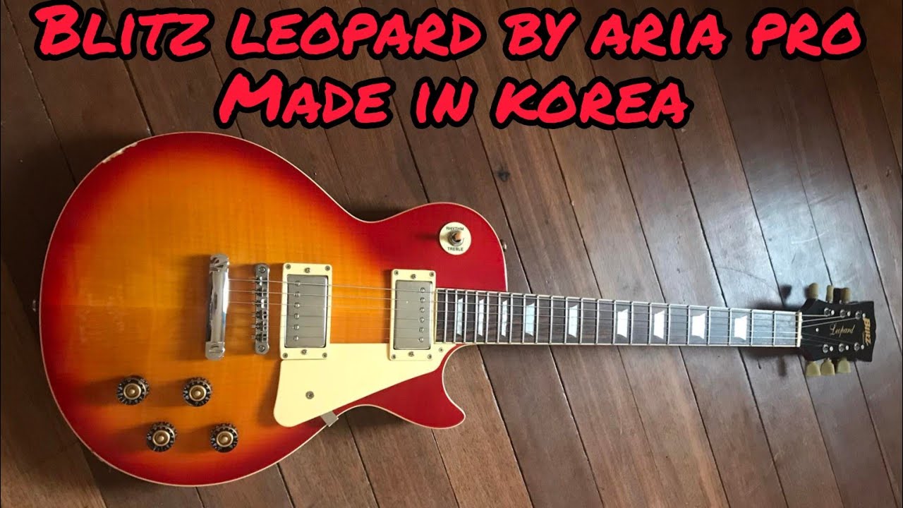 BLITZ LEOPARD LEOPARD SUNBURST MADE IN KOREA by Aria Pro - YouTube