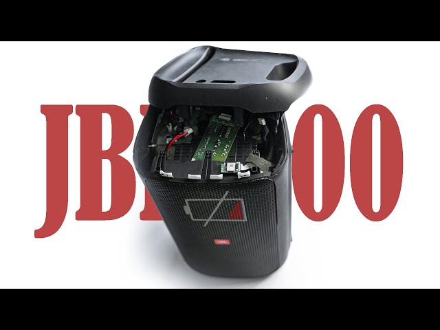 Partybox 100 repair/disassembly - water damage? battery