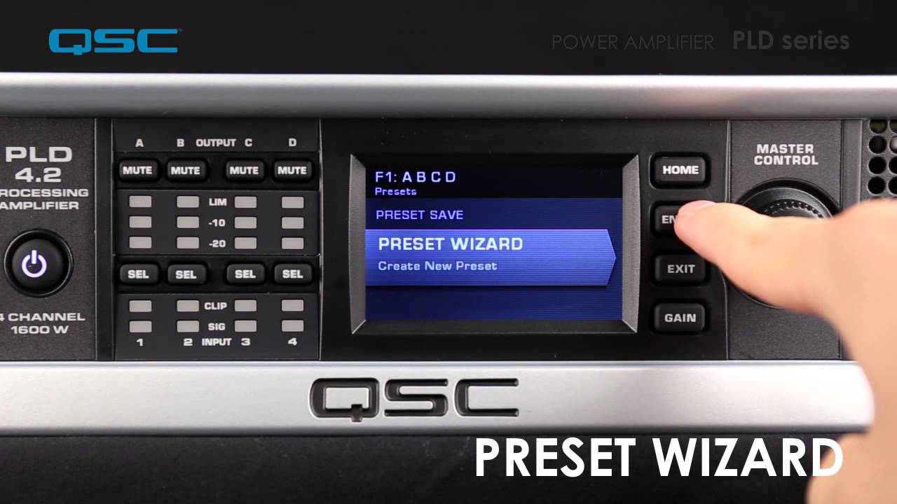 QSC パワーアンプ PLDseries - YouTube