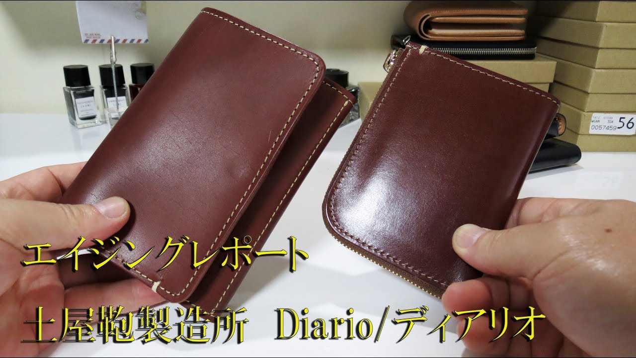 エイジングレポート 土屋鞄製造所 ディアリオ・ハンディLファスナーと