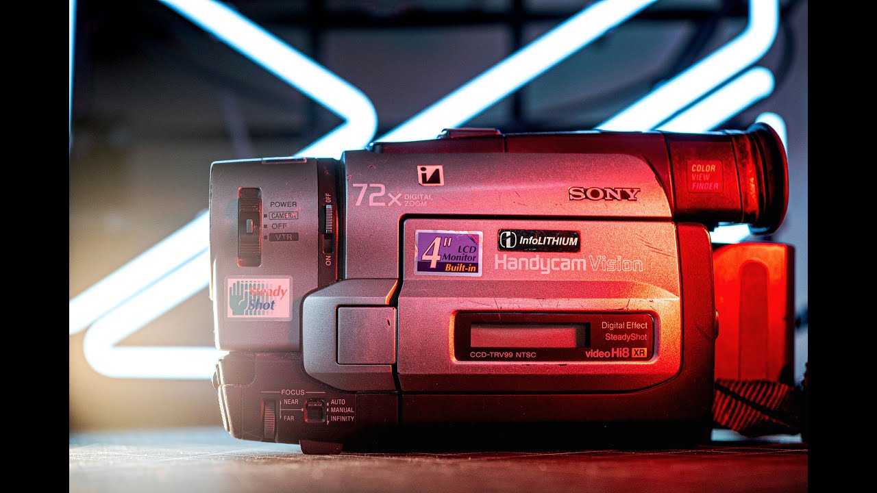 SONY CAMCORDER Hi8 Review - Using a 30 YEAR OLD CAMERA Today