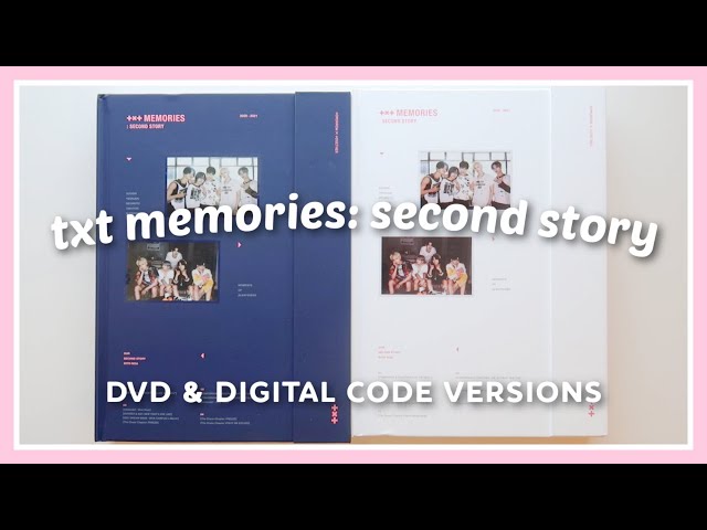 UNBOXING TXT MEMORIES: SECOND STORY (DVD & DIGITAL CODE VERSIONS